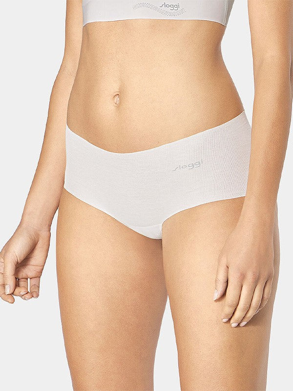 Sloggi medvilninės kelnaitės šortukai "Zero Cotton Silk White"