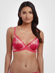 Wacoal plunge push up nėriniuota liemenėlė "Lace Perfection Raspberry"