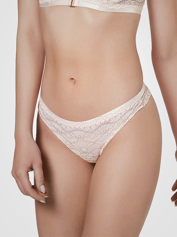 Esotiq nėriniuotos kelnaitės stringai "Ellie Light Pink"