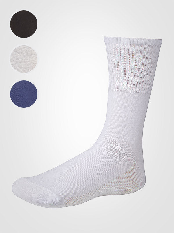 Ysabel Mora Unisex Cotton Sports Socks 3-pack Breathable Black - Grey - Navy