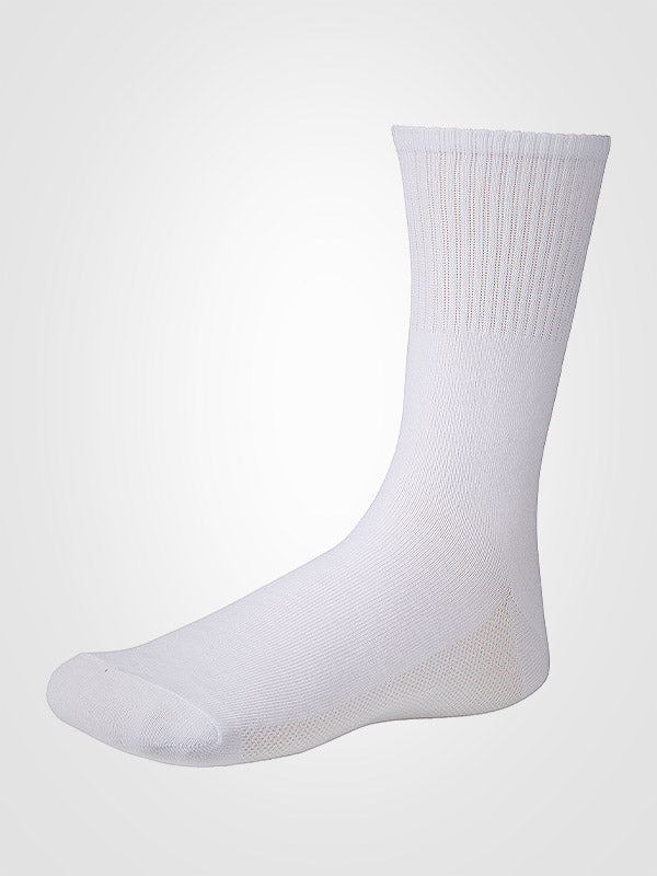 Ysabel Mora Unisex Cotton Sports Socks 3-pack Breathable White