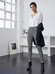 Ysabel Mora užpakaliuką pakeliančios kelnės-leginsai "Adima Push-Up Black - Grey"