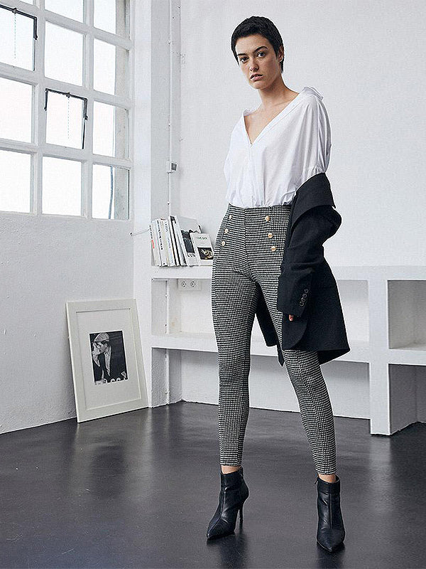 Ysabel Mora užpakaliuką pakeliančios kelnės-leginsai "Adima Push-Up Black - Grey"
