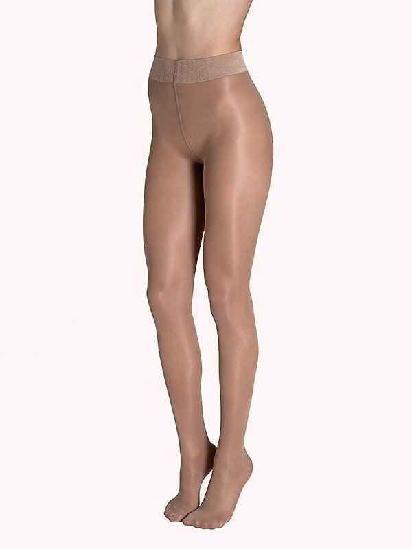 Lisca pusiau blizgios mikrofibros pėdkelnės "Selection 40 Den Light Nude"