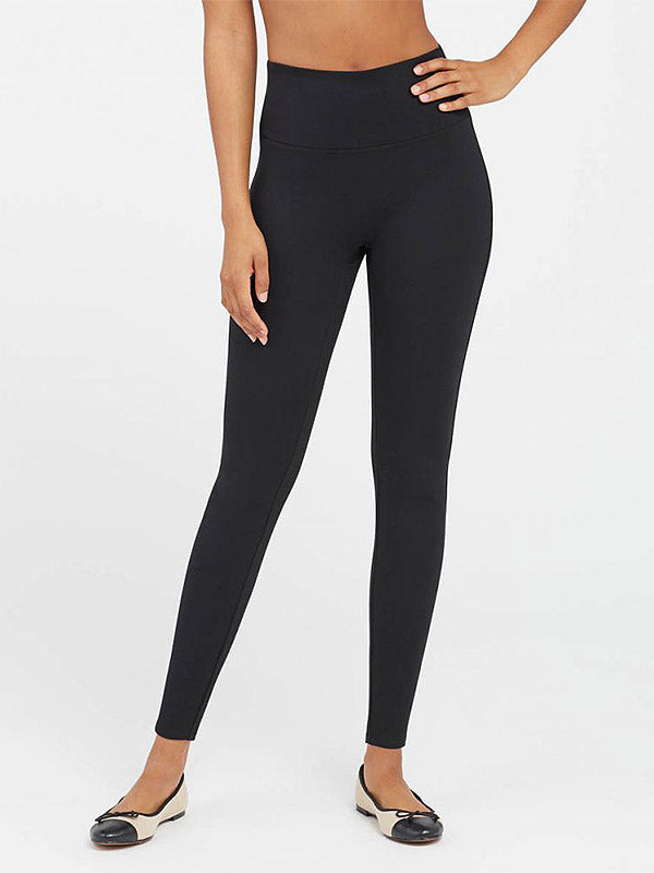 Spanx koreguojantys viskoziniai aukštinto juosmens leginsai "Ponte Ankle Black"