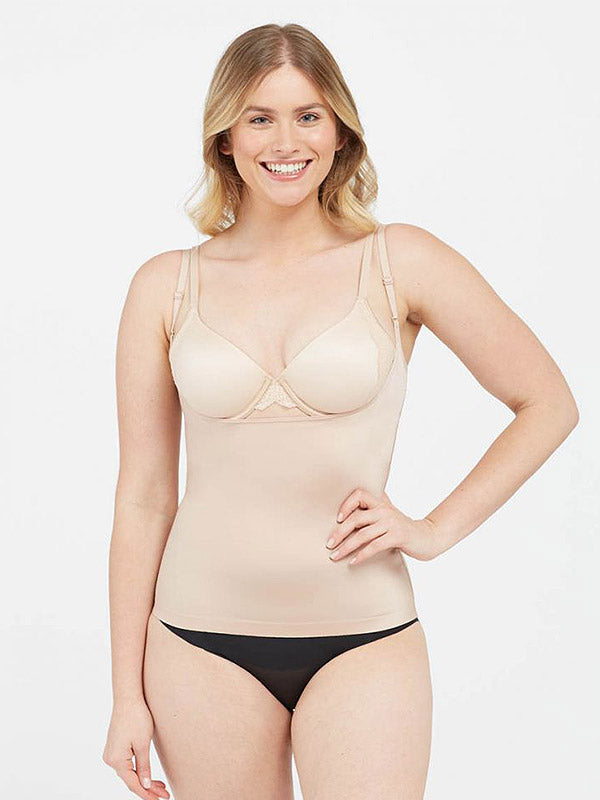 Spanx Shaping Undershirt Suit Your Fancy Open-Bust Nude