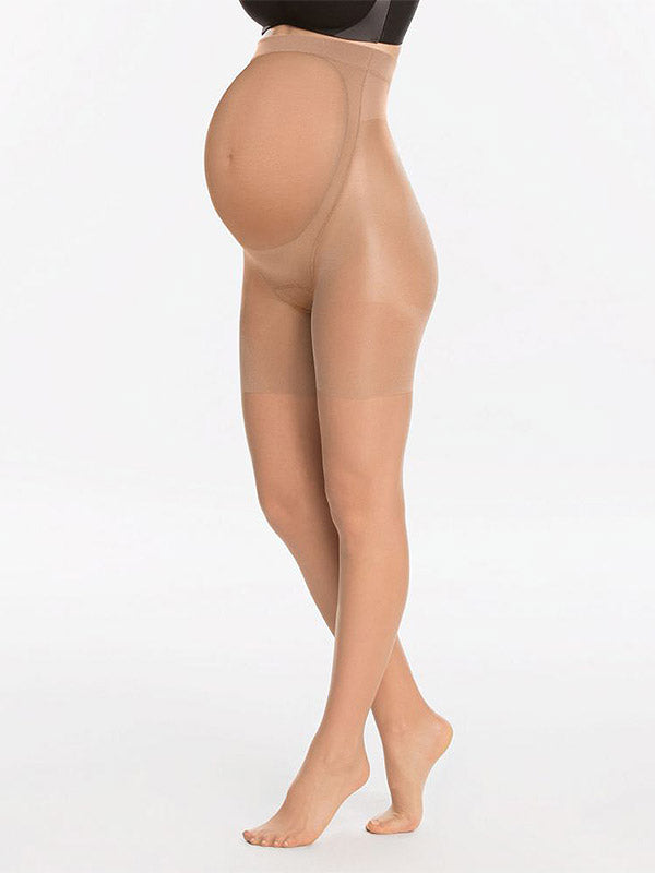 Spanx glotninančios pėdkelnės besilaukiančioms "Mama Mid-Thigh Sheer 20 Den Nude"