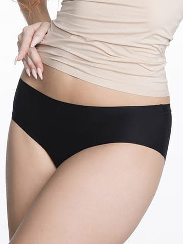 Julimex lazeriu kirptos labai tamprios kelnaitės "Flexi-One Black"