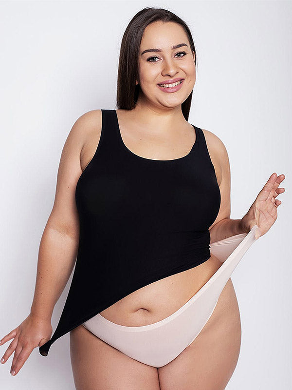 Julimex Stretchy Laser-cut Undershirt Flexi-One Black