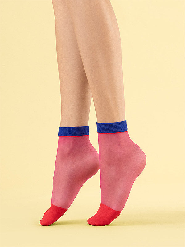 Fiore kojinaitės "Sunset Glow 8 Den Fuchsia - Red - Blue"