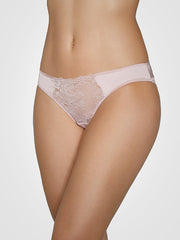 Ysabel Mora atlasinės kelnaitės su nėriniais "Adia Mini Light Pink"