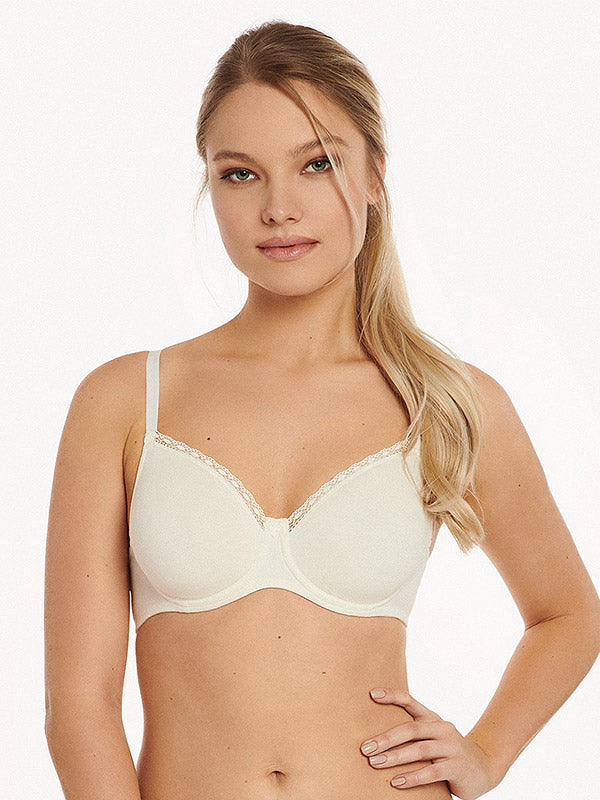 Lisca Cotton Underwired Bra Ines Cream