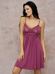 Lega viskoziniai naktiniai "Lydia Plum Red"