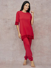 Lega medvilninė pižama "Scarlet Red"