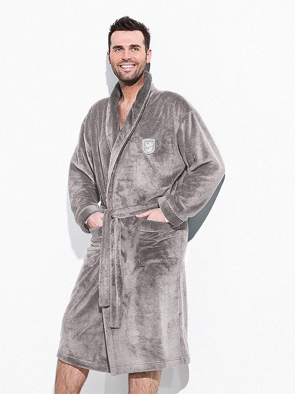 L&L vyriškas chalatas "Borys Grey"
