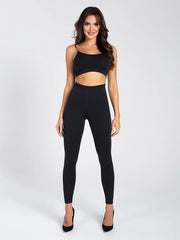 Gatta leginsai - kelnės aukštu juosmeniu "Skinny Hot Black"