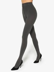 Gatta neperregimos raštuotos mikrofibros pėdkelnės "Trini 03 50 Den Graphite - Black"