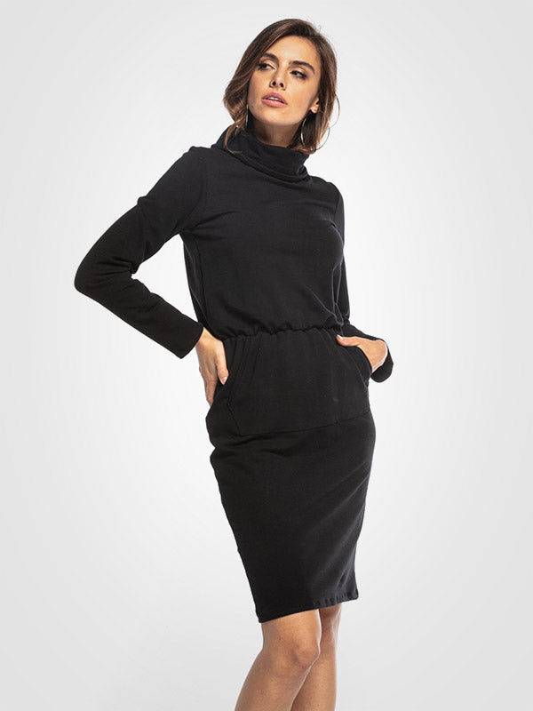Tessita Cotton High Neck Dress Maria Black