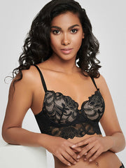 Esotiq push up liemenėlė "Angelica Black - Nude"