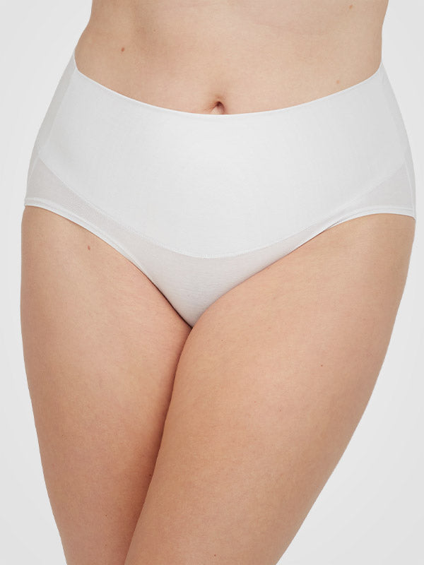 Spanx koreguojančios medvilnės ir modalo kelnaitės "Cotton Comfort White"