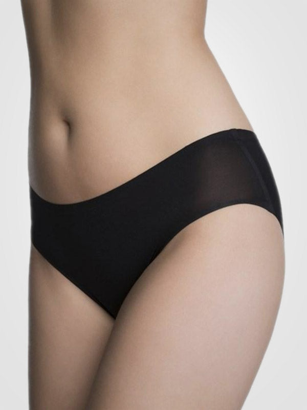 Julimex lazeriu kirptos labai tamprios kelnaitės "Flexi-One Plus Size Maxi Black"