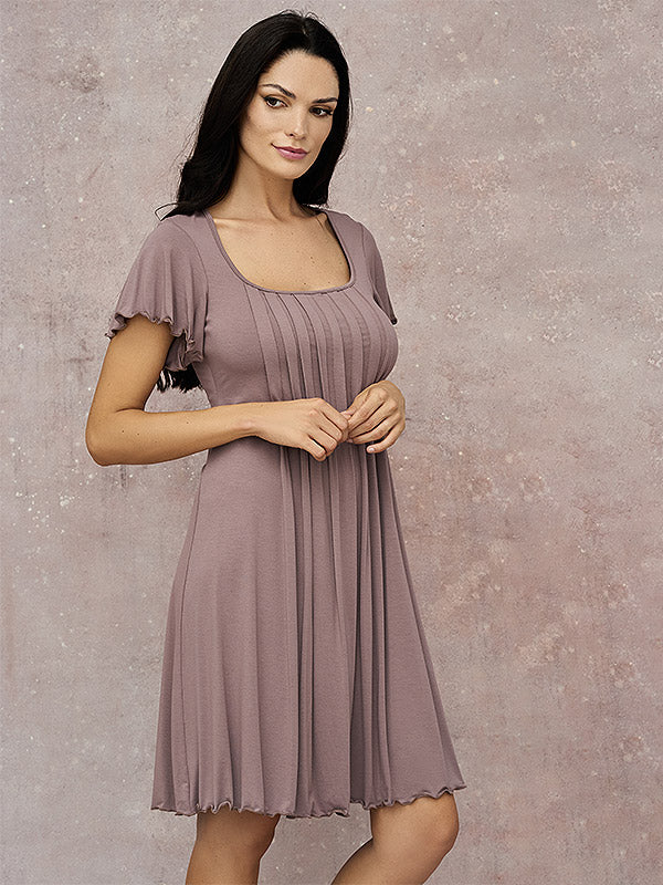Lega Viscose Nightdress Jenna Macciato