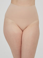 Spanx koreguojančios paaukštinto juosmens kelnaitės iš perdirbto nailono "Ecocare Nude"