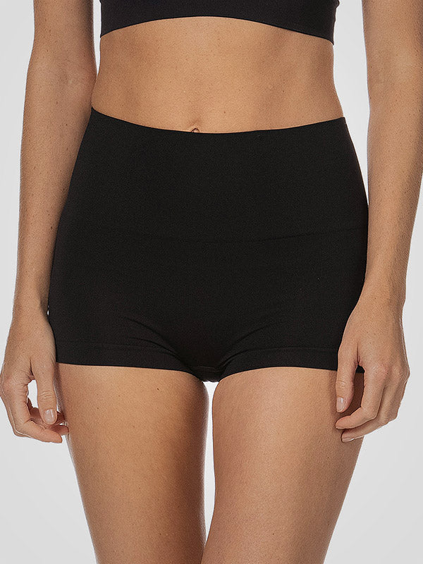 Spanx Corrective High-waisted Shorts Made of Recycled Nylon Ecocare Black
