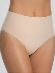 Spanx koreguojančios paaukštinto juosmens stringai iš perdirbto nailono "Ecocare Nude"