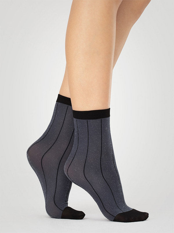 Fiore kojinaitės su liureksu "Trinket 40 Den Midnight Blue"
