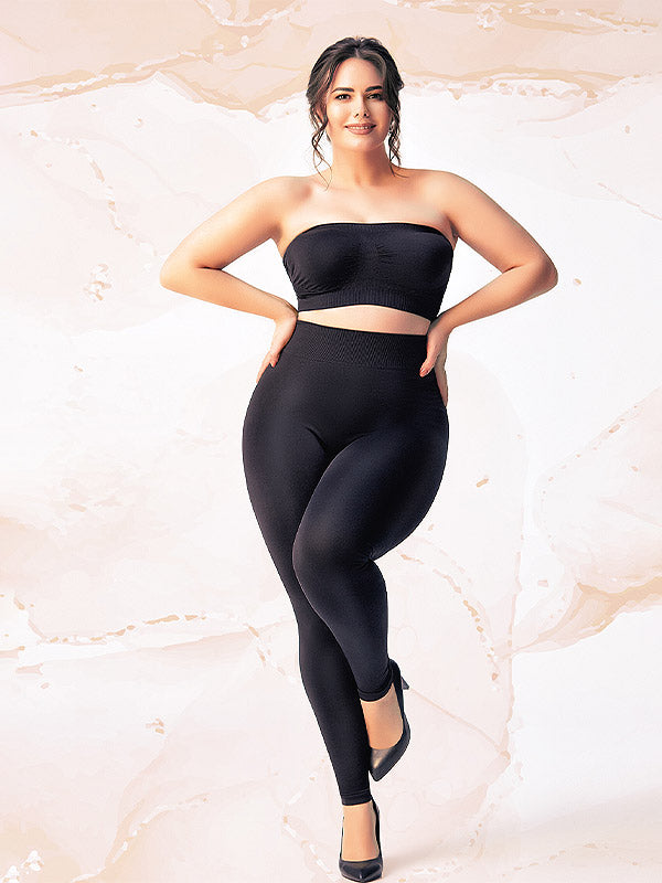Giulia Microfibre Leggings Positive Black
