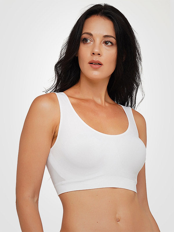 Giulia Soft Microfibre Bra Stella White