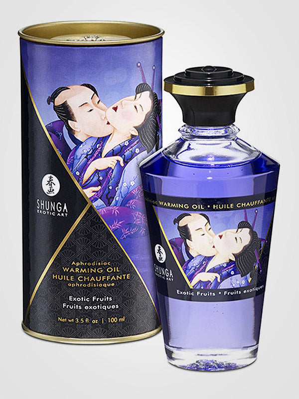 Shunga šildantis masažo aliejus "Aceite Afrodisiaco Exotic Fruits"