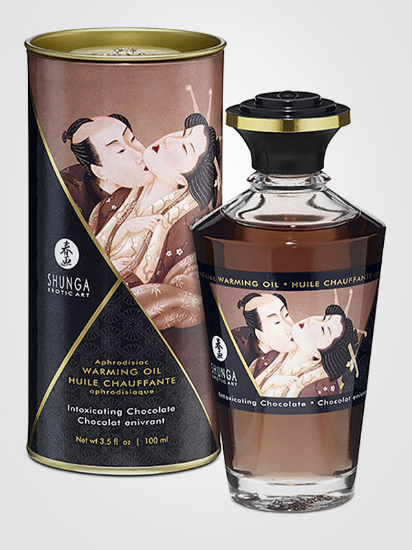 Shunga Warming Massage Oil Aceite Afrodisiaco Intoxicating Chocolate