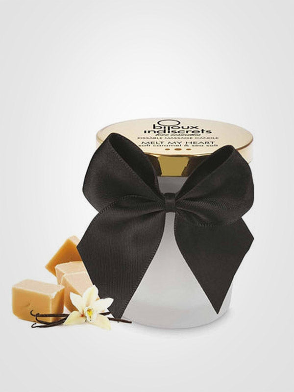 Bijoux Indiscrets masažo žvakė "Melt My Heart Soft Caramel & Sea Salt"