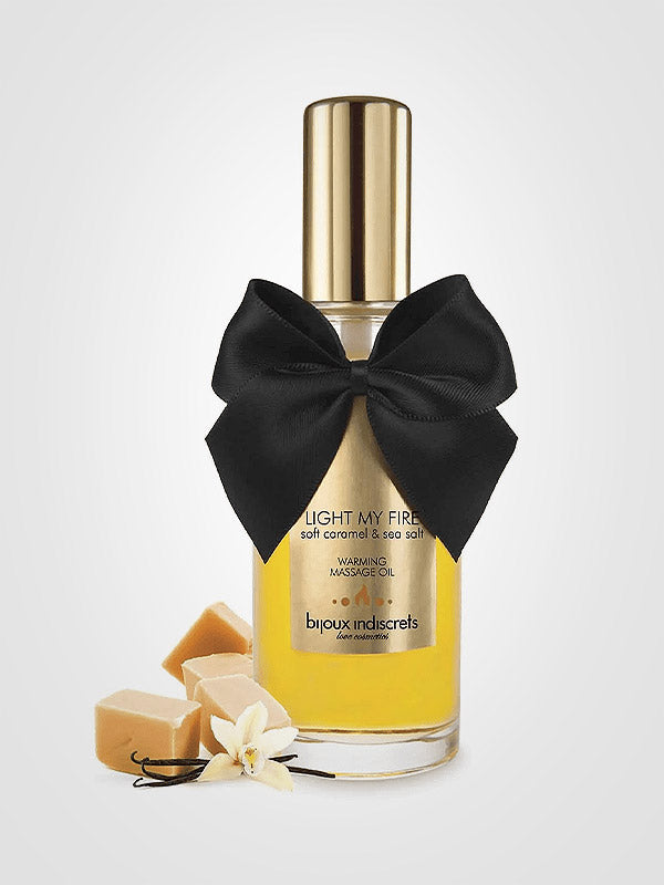 Bijoux Indiscrets Warming Massage Oil Light My Fire Caramel