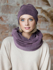 Lega veliūrinė kepurė "Mona Dusty Violet Velour"