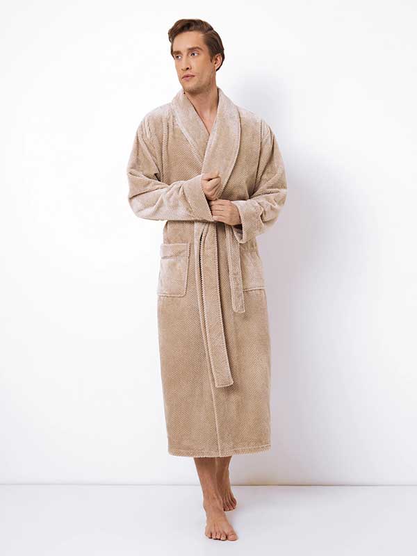 Aruelle Patterned Men's Robe Kevin Brown