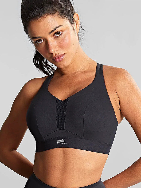 Panache Soft Underwired Sports Bra Sports Non Paded Black