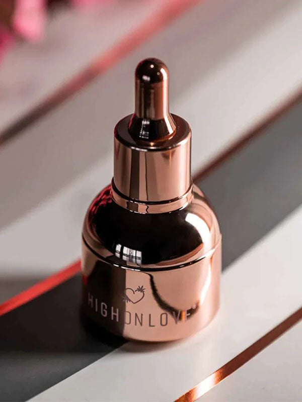 High on Love prabangus stimuliuojantis aliejus su kanapėmis "Canabis Sativa Rose Gold"