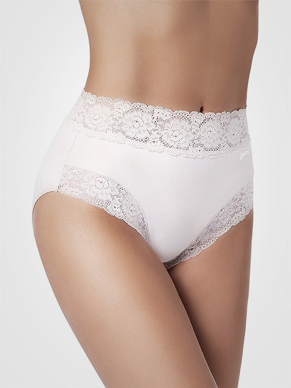 Janira Antipeeling Cotton Briefs Dolce Cinture Maxi White