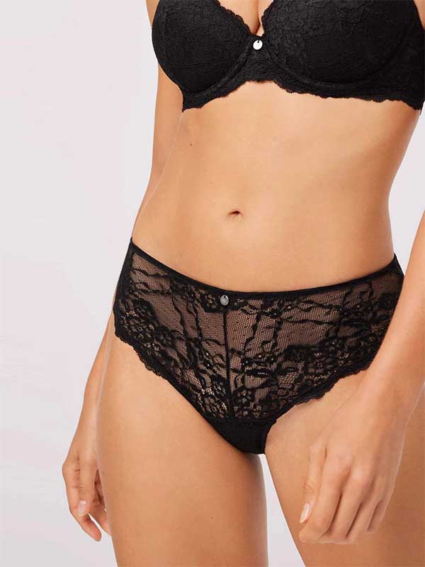 Ysabel Mora Lace Brief Gerda Black