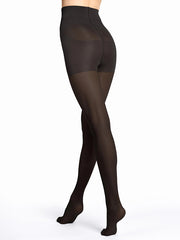 Veneziana formuojančios kompresinės pėdkelnės "Total Slim 30 Den Black"