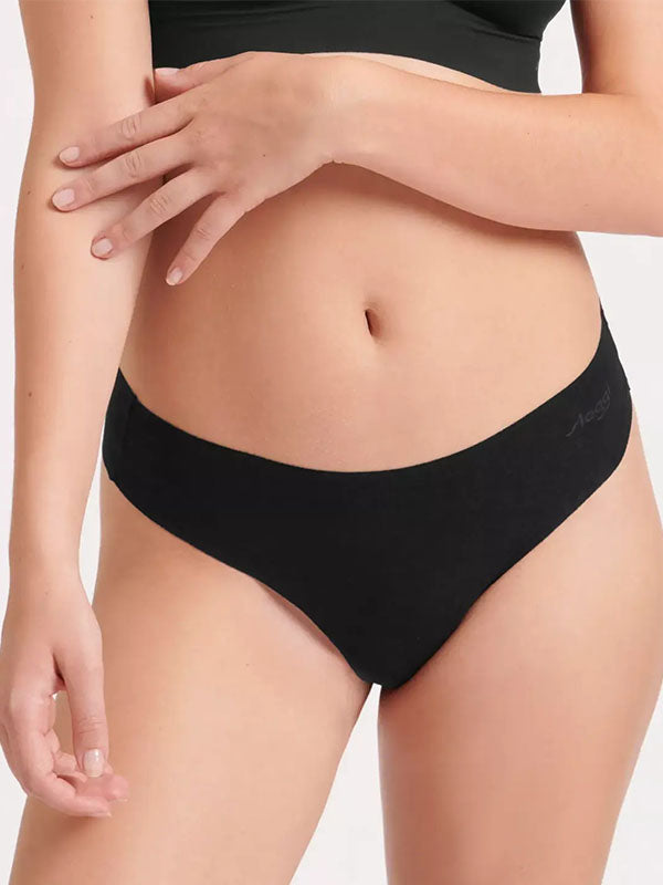 Sloggi Set of 2 Laser-cut Modal Thongs Zero Modal 2.0 Black