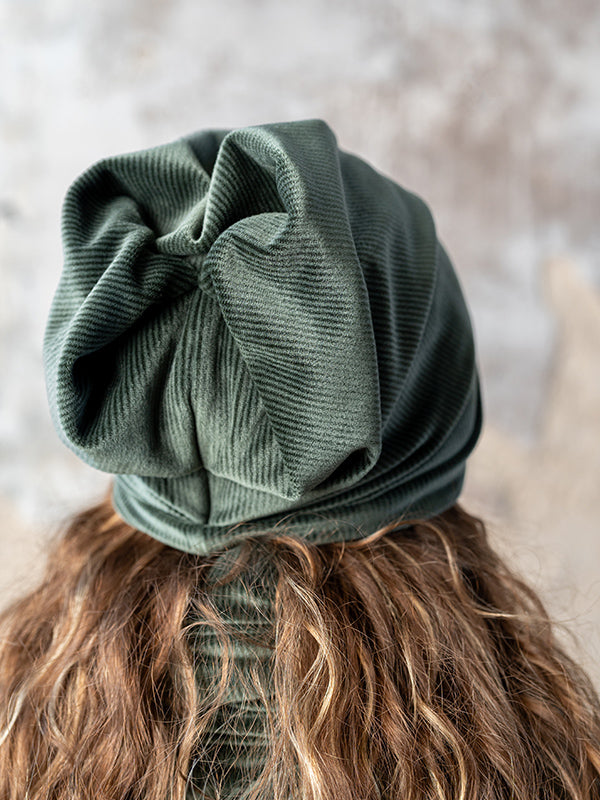 Lega Velour Beanie Rena Green Velour