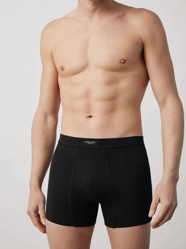 Ysabel Mora Men's Cotton Boxer Shorts Gerard Black