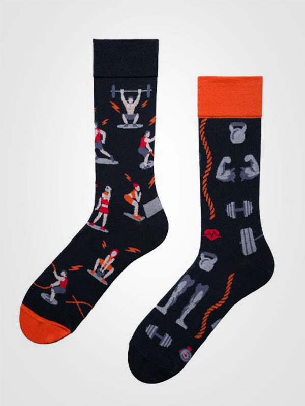 Spalvotos Kojines unisex medvilninės kojinės 