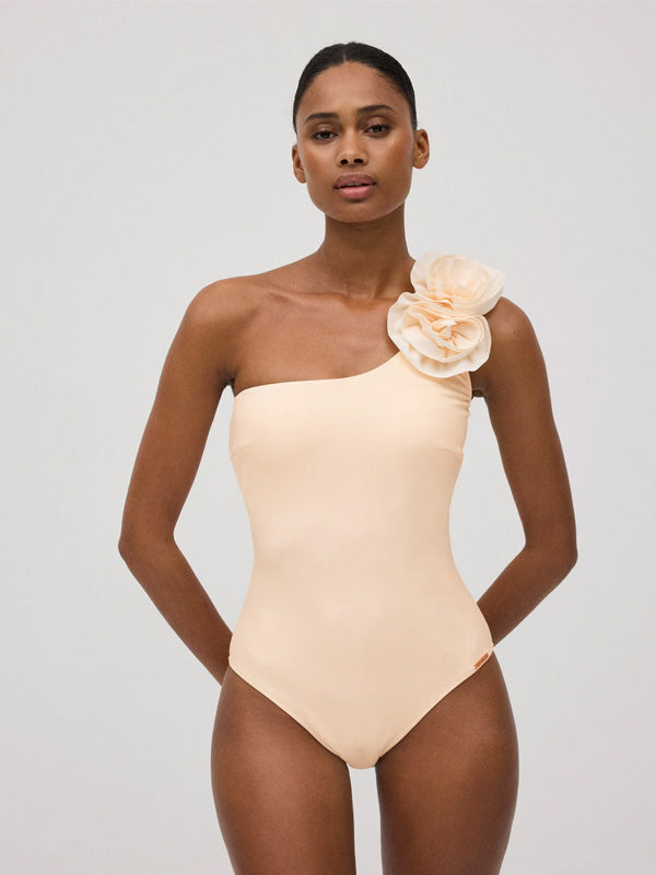 Ysabel Mora One-shoulder Swimsuit Ariana Ivory