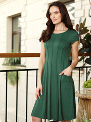 Lega viskozinė suknelė "Sybelle Forest Green"