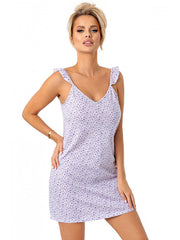 Donna medvilniniai naktiniai "Fiorella Light Violet"